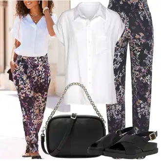 Outfit sa Crna/Siva Torba Za Preko Ramena/Torba za pisma/Torba za rame/Mala Torbica/Torba preko ramena/Torbica Calvin Klein Jeans "Outfit za odmor"
