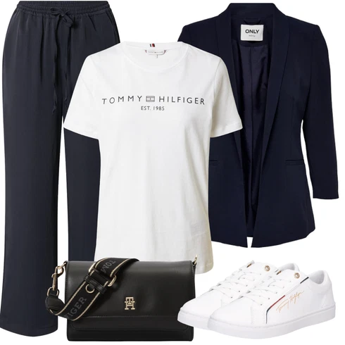 Kombinace Tmavě Modrá/Modrá Mušelínové kalhoty/Relaxační kalhoty/Ležérní Kalhoty/Pohodlná Kalhoty/Domácí Kalhoty/Plážová Kalhoty/Látková Kalhoty/Paperbag Kalhoty/Pyžamová Kalhoty/Široká Kalhoty/Žerzejová Kalhoty/Navlékací Kalhoty About You