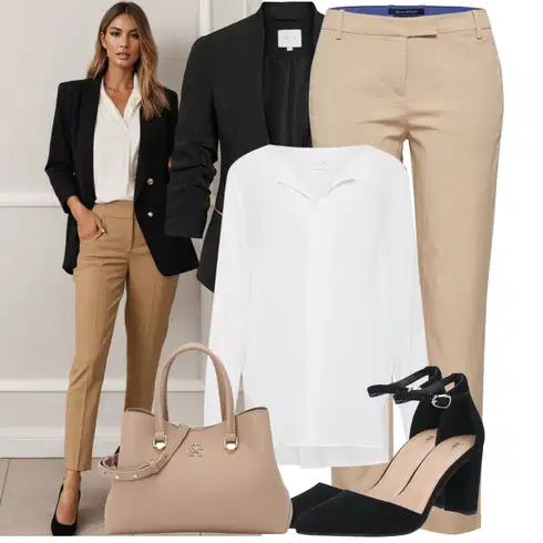 Kombinace Šedá/Hnědá/Béžová/Bílá/Krémová/Khaki Halenkové Body/Blůza s knoflíčkem/Halenka se Stojatým Límcem/Dlouhá Halenka/Halenka s Dlouhým Rukávem/Oversize Halenka/Oversize Muselínová Blůza/Slip-on Halenka/Tunikové Tričko Vila kombinovat s Černá Blejzrové Bund/Krátké Sako/Kožená bunda pro muže/Boyfriend Sako/Kožená Pánská Bund/Smokingové sako/Blůzové Sako/Elegantní Sako/Neformální Sako Vila