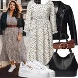 Visok vratnik Usnjene Jakne outfiti za dame image