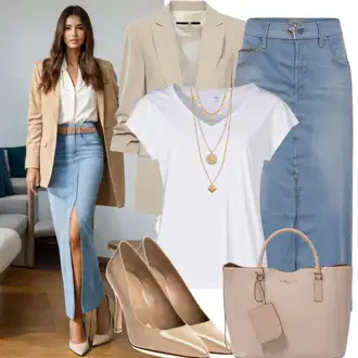 outfit mit Modra/Svetlo modra Denim Krilo/Vintage Denim Krilo Diesel "Trendovski Seksi Videz"