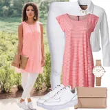Zimske Outfiti Črtast za dame image