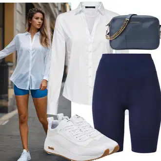 Outfity pro jízdu na koni "Volný čas s cyklistickými kraťasy a košilemi"