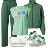 Puloverji s kapuco na zadrgo outfiti za dame image