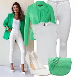 Bijele Steve Madden Visoke Pete Outfiti image