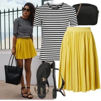 Outfity pro léto Rockový s Černá/Šedá/Zlatý/Hnědá Páskový Sandál/Vintage sandál/Sandály na hřídeli/Římská sandála/Sandál S T Páskem Polo Ralph Lauren "Lehký outfit"Look: Cool, Elegantní, Princezny, Punk, Rad, Rockový, Rock 'n' Roll