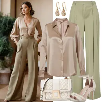 Outfity pro operu 90tá léta, Grunge s Krémová/Khaki/Hnědá Pásková taška/Klasická Taška Přes Rameno/Dopisová peněženka/Malá Taška/Sportovní Taška Přes Rameno Calvin Klein "Autentický sváteční styl"Look: Rad, 70tá léta, 80tá léta, 90tá léta, Klasické, Disko, Kancelář, Retro