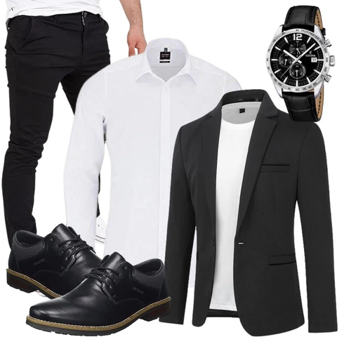 Lang Creme/Weiß Blusenoberteil/T-Shirt Langarm-Shirt/T-Shirt mit 3/4-Ärmel/Hemdoberteil/Bügelfreies Hemd/Businesshemd/Business Hemd Olymp kombinieren