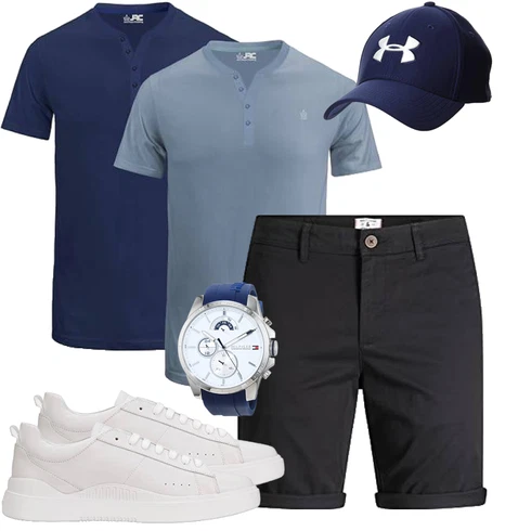 Khaki/Schwarz/Beige/Dunkelgrau Chino Shorts/Bermuda/Kurze Hose/Musselin Shorts Jack & Jones kombinieren