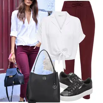 Outfit sa Crna/Tamnosiva/Siva/Bež/Smeđa Sportski dodatak/Novčanik/Privjesak/Maska/Privjesak/Privjesak Za Ključeve L.CREDI "Moderni ljetni outfit"