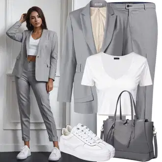Suit outfits "Eleganten Športni Hlače Kostum Pogled"