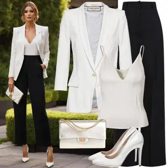 Outfity pro matriční úřad Nevěsta s Bílá Top Se Špagetovými Ramínky/Halenka Bez Rukávů/Bustierový Top 4th & Reckless, Krémová/Bílá Kožená bunda/Blejzrové Bund/Blůzové Sako/Teplákový blejzr/Kordové Sako/Bavlněný Sako/Elegantní Sako/Pletený Sako/Krátké Sako/Dvojřadový Sako/Kožená Pánská Bund rÆre by lorena rae, Bílá/Krémová Lodička na Vysokém Podpatku/Vintage Lodička/Lodička na Platformě/Lodička s vysokým nártem/Lodička na Podpatku/Pohodlná lodička/Business Bota/Elegantní Bota About You "Elegantní sváteční oblečení"