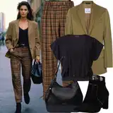 Crne i crvene bluze od žerseja outfiti image