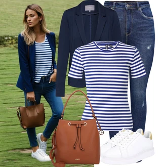 Outfit sa Bijela/Krem Tenisica Tenisice s patentnim zatvaračem sa strane/Kožna Tenisica/Tanka Tenisica/Ljetna Tenisica/Niska Tenisica Polo Ralph Lauren "Lijepi ljetni look"