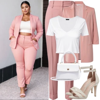 outfit mit Roza Plisirane Hlače/Hlača z Razporkom/Chino Hlače/Nagubane Hlače/Eleganten hlačni kostim/Poslovni hlačni kostim/Športno eleganten hlačni kostim/Moderni hlačni kostim/Hlača iz Blaga/Korenčkove Hlače/Poslovna Hlača/Plisirane spredaj hlač/Obleka Hlača/Hlače Za Prosti Čas/Hlače iz muslina/Slim Hlača/Ravna Hlača/Svečani Hlačni Kostum jjxx "moda za majhne polne ženske"