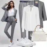 Bijele Bluzé od Šifona Outfiti image