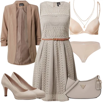 Outfit sa Kaki/Bež Klasične gaćice/Donje Rublje Za Oblikovanje Tijela/Prozirna gaćica/Gaćice S Visokim Strukom/Futrola za Suknju/Gaćice bez prepona/Brazilski Slip/Gaćica & tanga Chantelle "Moderni ljetni outfit"