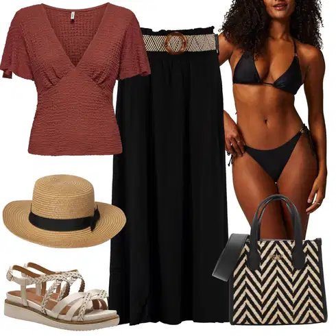 Kombinirajte Crna/Tamnoplava Kupaći Kostim Kožne jakne za muškarce/Bikini s halterima/Bralette gornji dio bikinija/Kožni muški remeni/Push-up gornji dio bikinija/Trokutasti Bikini HUNKEMÖLLER, Crna Kupaći Kostim Donji dio bikinija/Bikini hlača/Tanga bikini/Mikro bikini/String bikini/Balconette Bikini HUNKEMÖLLER