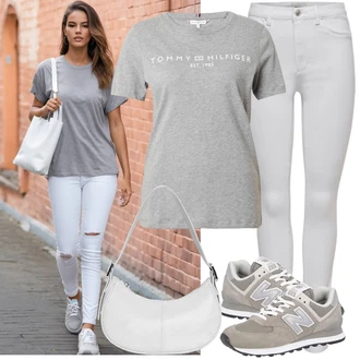 574 Outfit s Šedá/Hnědá/Světle šedá/Khaki/Béžová Gymnastická bota/Tréninková bota/Tenisová bota/Bota na fitness/Běžecká bota New Balance "Hezký letní vzhled"