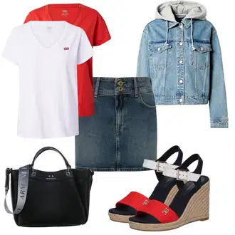 Til outfit mit Denim Jakna "Poletni outfit"