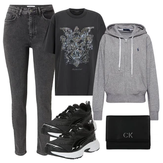 outfit mit Siva/Temno modra/Temno siva/Srebrna Elegantni pulover s kapuco/Pulover s kapuco s pol zadrgo/Pulover s kapuco/Pleten pulover s kapuco/Prevelik pulover s kapuco na zadrgo/Športni pulover s kapuco/Športni pulover/Jopica iz flisa/Vintage pulover s kapuco Polo Ralph Lauren "Poletni outfit"