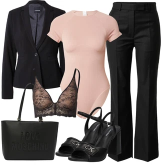 outfit mit Rjava/Črna/Zelena Hlača velika velikost ivy oak "Poletni outfit"
