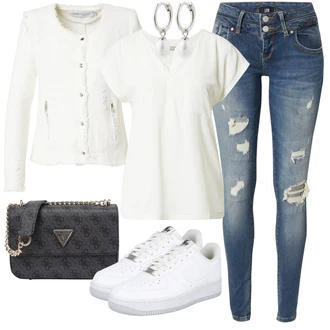 outfit mit Siva/Krem Lahka Jakna IRO "Poletni outfit"