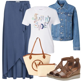 Z Cutworkom outfit mit Rjava/Bež Sandala s klinastim petom/Udobna Čevlja/Medicinski čevelj/T-pašček-Sandal/Ortopedski Čevelj/Čevelj s trakom/Čevelj na wedge/Poletni Čevelj/Women's Leather shoes Tamaris "Poletni outfit"