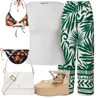 outfit mit Bež/Rjava Espadrila sandala/Espadrila s klinastim petom/Plata Espadrila/Poletni Čevelj Tommy Hilfiger "Poletni outfit"