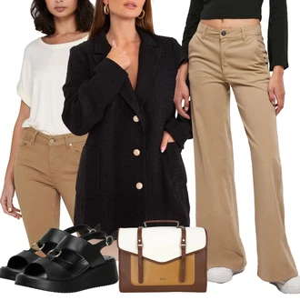 outfit mit Rjava/Črna/Škrlatna Jopica Ajour/Bouclé Jakna/Jesenska jakna/Slip-on jakna/Jakna srajka/Jacquard Jakna/Rebrast Žamet Jakna/Volna Jakna/Poletna jakna/Trajnostna Jakna/Izjemna jakna/Srajčna jakna fashionhunters "poletni videz"