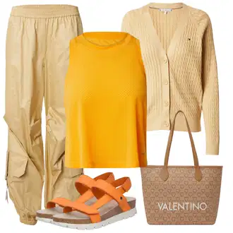 Kamuflaža outfit mit Bež/Khaki Padalska Hlača/Baggy Hlače/Hlače iz muslina/Nagubane hlače/Perja Hlača/Tradicionalna Hlača/Cargo Hlače/Cargo trenirke Edited "poletni videz"