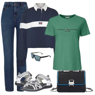 outfit mit Svetlo siva/Siva/Krem/Srebrna/Bela Sandala z zapiranjem na ježka/Pohodni Sandali/Dianette Sandali/Ribiška sandala/Sandala Udobna/Zaprta sandala Trespass "poletni videz"