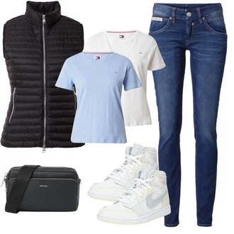 outfit mit Srebrna/Svetlo modra/Bela/Siva/Modra Jordan "Pomladanski Outfit"