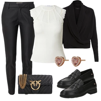 outfit mit Črna Čevlj Poslovna Obutev/Loafer Čevelj/Trotteur/Nizki čevelj s platformo Tommy Hilfiger "Pomladanski Outfit"