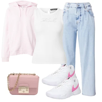 outfit mit Svetlo modra Herrlicher "Pomladanski Outfit"