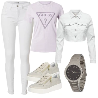 outfit mit Temno siva/Srebrna/Siva Pametna ura/Orodje za uro/Verižna ura/Zapestna ura Boss "Pomladanski Outfit"