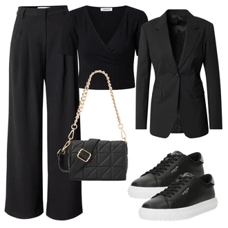 outfit mit Črna/Rjava/Siva/Temno Siva Eleganten Blazer/Usnjena Jakna/Usnjen Moški Jopič/Usnjena jakna za moške/Dolgi Blazer/Blejzer Jakna Tiger of Sweden "Pomladanski Outfit"