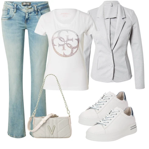 Svetlo modra Superga kombinirajte z Soyaconcept, LTB, Guess, Škrlatna/Roza/Zelena/Oranžna/Rdeča/Bela/Srebrna Torbe za čez ramo/Torbice za čez ramo/Mini torbice/Baguette torbe/Billfolds/Torbice za mobilne telefone valentino, Bela/Srebrna/Svetlo modra/Krem Usnjene Superge/Ozke superge/Plato-Sneaker/Superge Nizke/Superge Luknjast Gabor