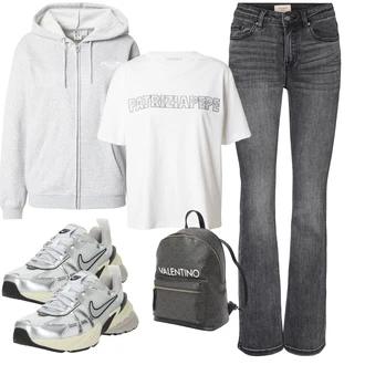 outfit mit Temno zelena/Siva/Zelena/Temno siva/Srebrna Men's Bags/Mini nahrbtnik/Mini nahrbtnik valentino "Pomladanski Outfit"