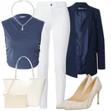 Bela Lacoste outfiti za dame image