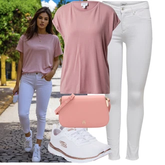 Flex Appeal 3.0 Outfit s Bílá/Zlatý Běžecká bota/Tréninková bota/Gymnastická bota/Tenisová bota/Bota na fitness/Běžecká bota Skechers "Lehký Outfit"