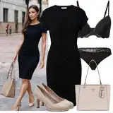 Outfity s černými kalhotkami image