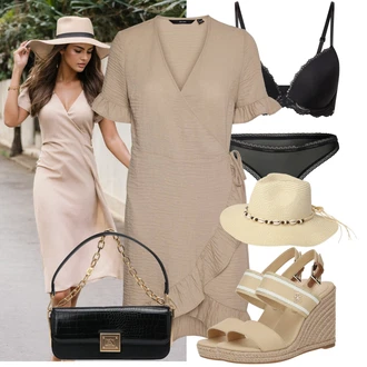 Outfit sa Crna/Tamnozelena/Siva/Tamnosiva/Kaki Gaćice bez prepona/Prozirna gaćica/Brazilski Slip/Gaćica & tanga/Klasične gaćice/Futrola za Suknju Calvin Klein underwear "Lijepi ljetni look"