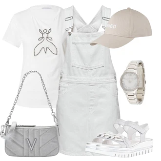 outfit mit Bež/Rjava/Khaki Pokrivalo/Snapback kapa Hugo "Sodobni Pomladni putfit"