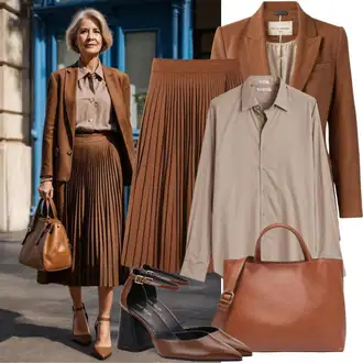 outfit "Športno-eleganten slog za ženske nad 50 let"