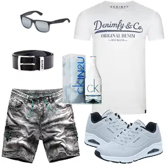 Logoprint Outfit mit Unkategorisiert denimfy "Summer Outfit"