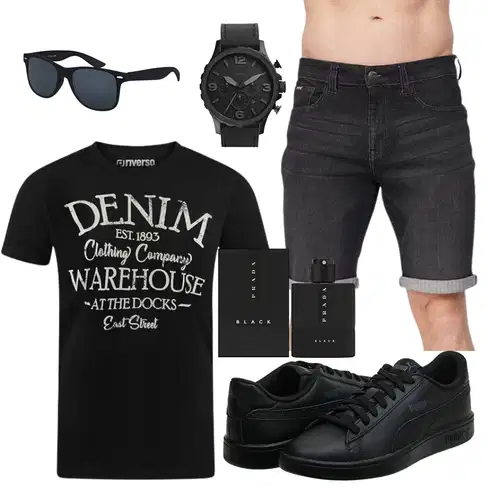 Jeans Schwarz/Beige/Grau/Braun/DunkelGrau Hemd Jeans Short/Bermuda/Kurze Hose/Chino Shorts Kandor kombinieren