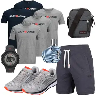 Sommer Outfits Wandern mit Grau Unkategorisiert WHITIN "Summer Outfit"Look: Freizeit, Laufen, Trekking, Fitness, Wandern