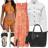 Outfity s bikinami s výstřihem do půl pasu image