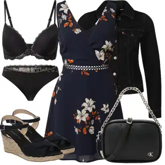 Outfit sa Crna/Siva Torba Za Preko Ramena/Torba za pisma/Torba za rame/Mala Torbica/Torba preko ramena/Torbica Calvin Klein Jeans "Outfit za odmor"